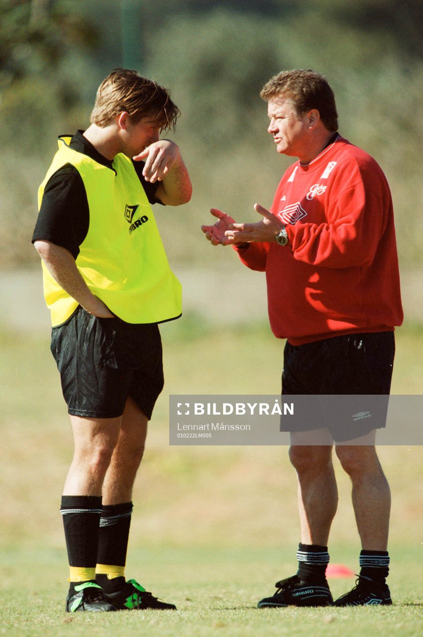 Bengt-Arne Strömberg, tränare och Anders Svensson,