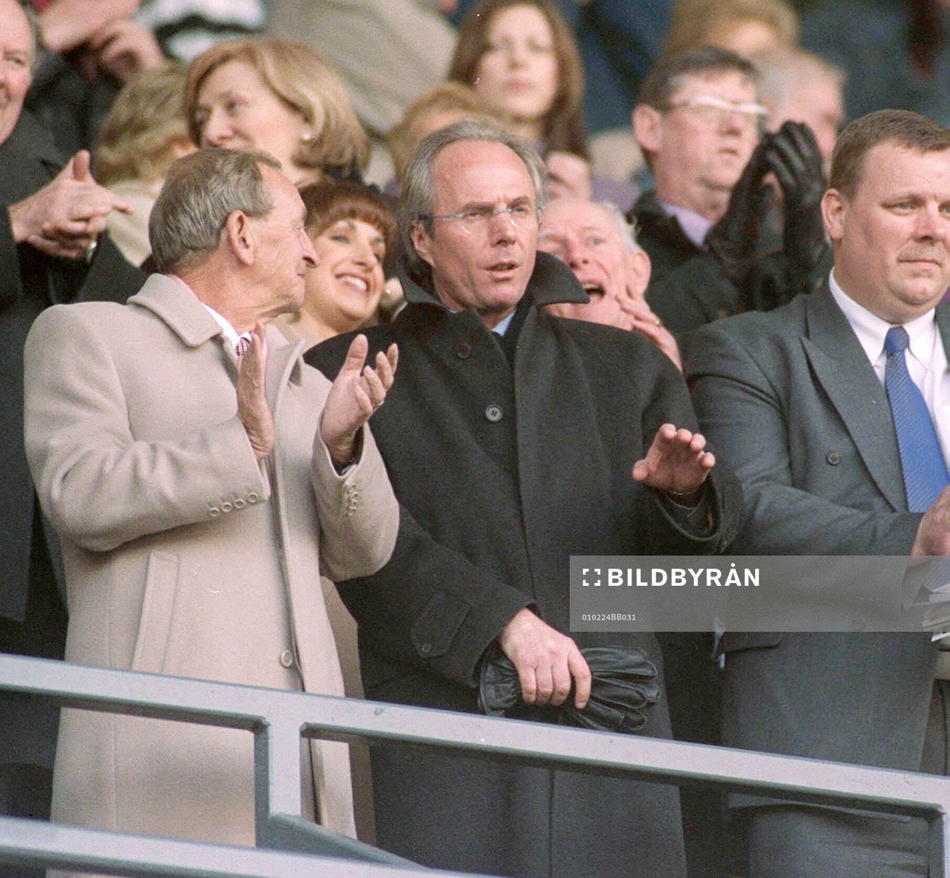 Tord Grip och Sven-Göran Eriksson, förbundskapten England