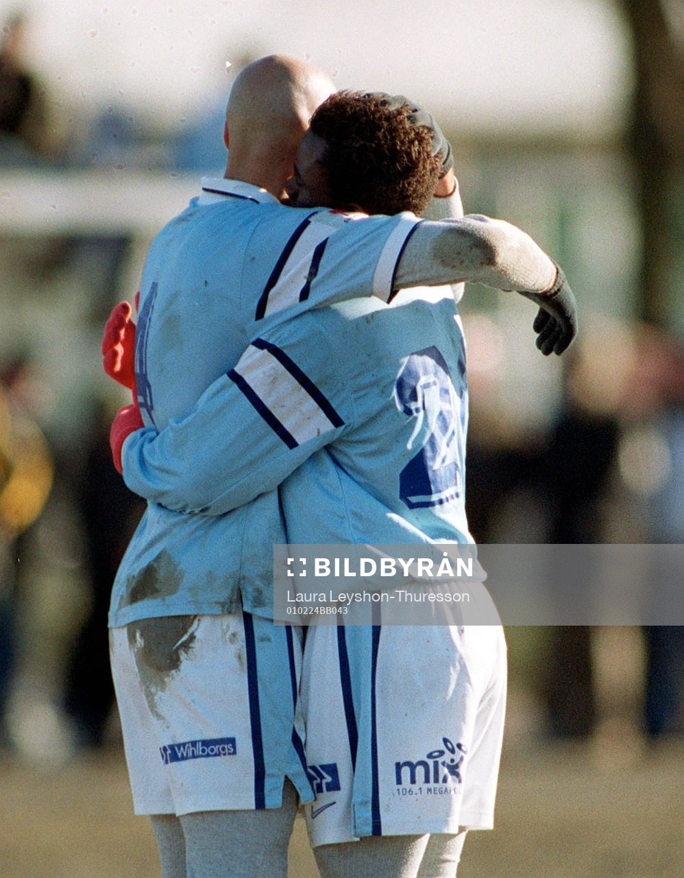 Peter Ijeh och Daniel Majstorovic, Malmö jublar. (Jubel)