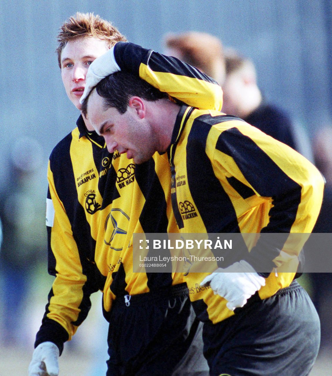 Kim Källström och Peter Vougt, Häcken jublar. (Jubel)