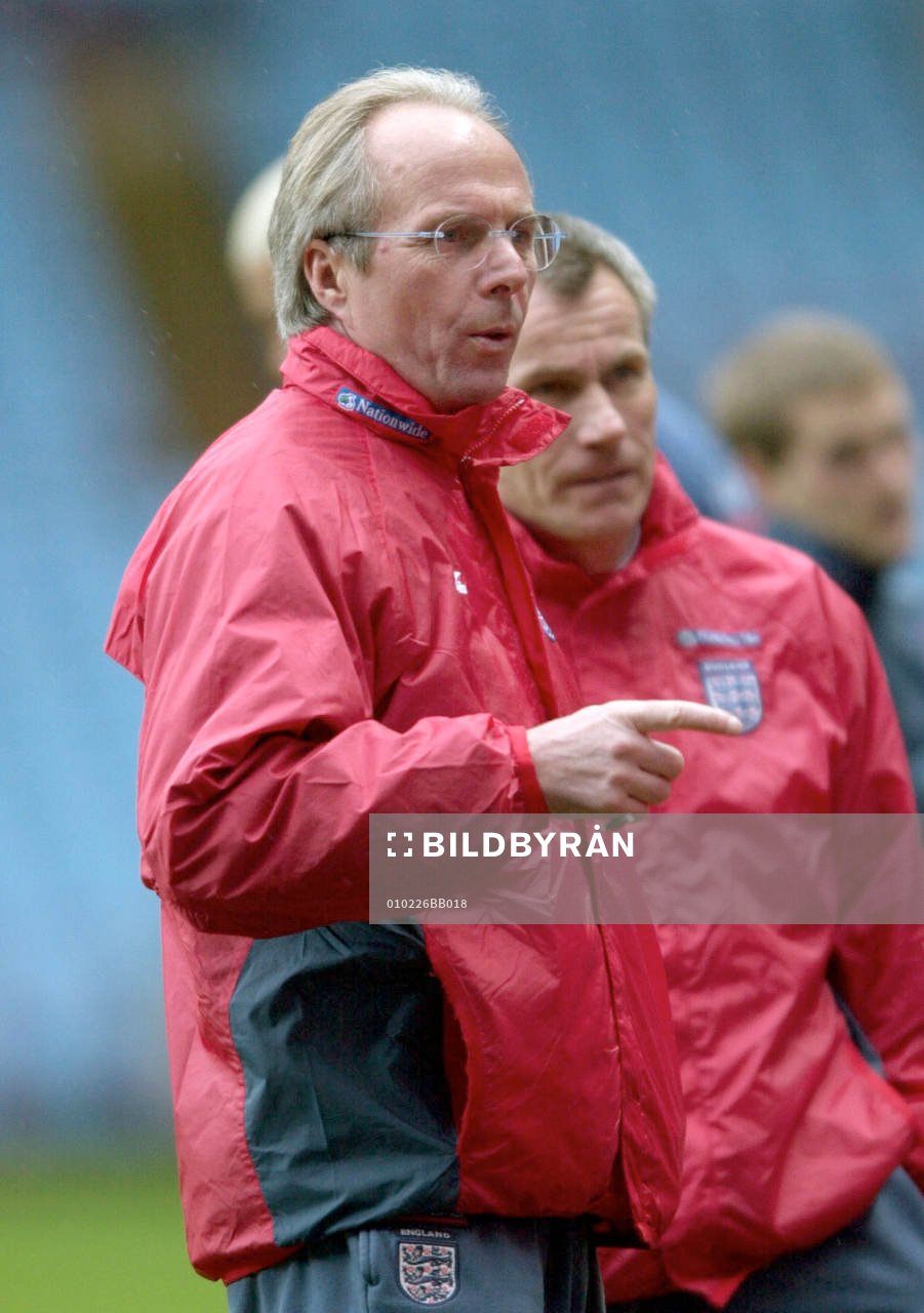 Sven-Göran Eriksson, förbundskapten England och  Peter