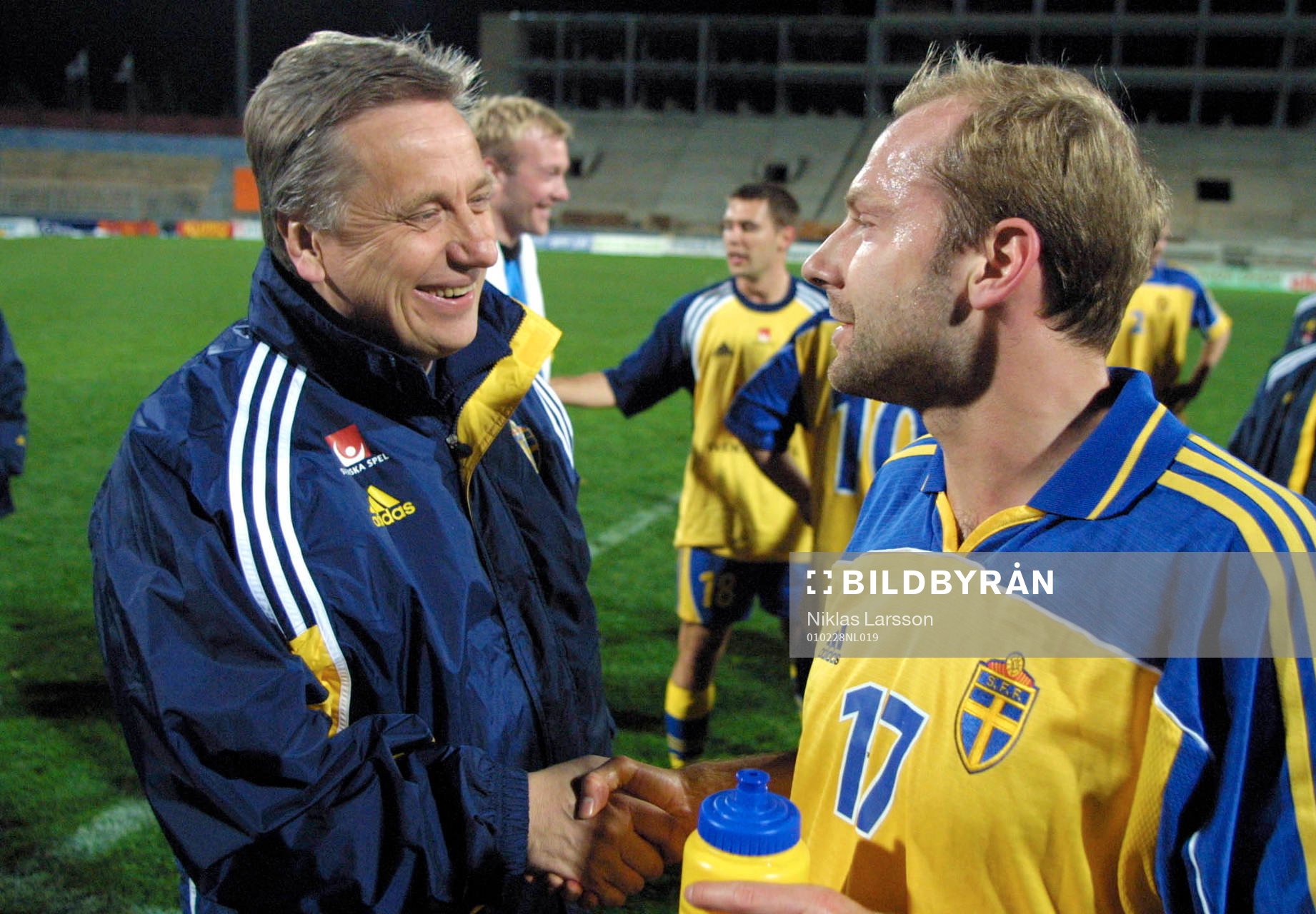 Tommy Söderberg, förbundskapten Sverige och Håkan Mild