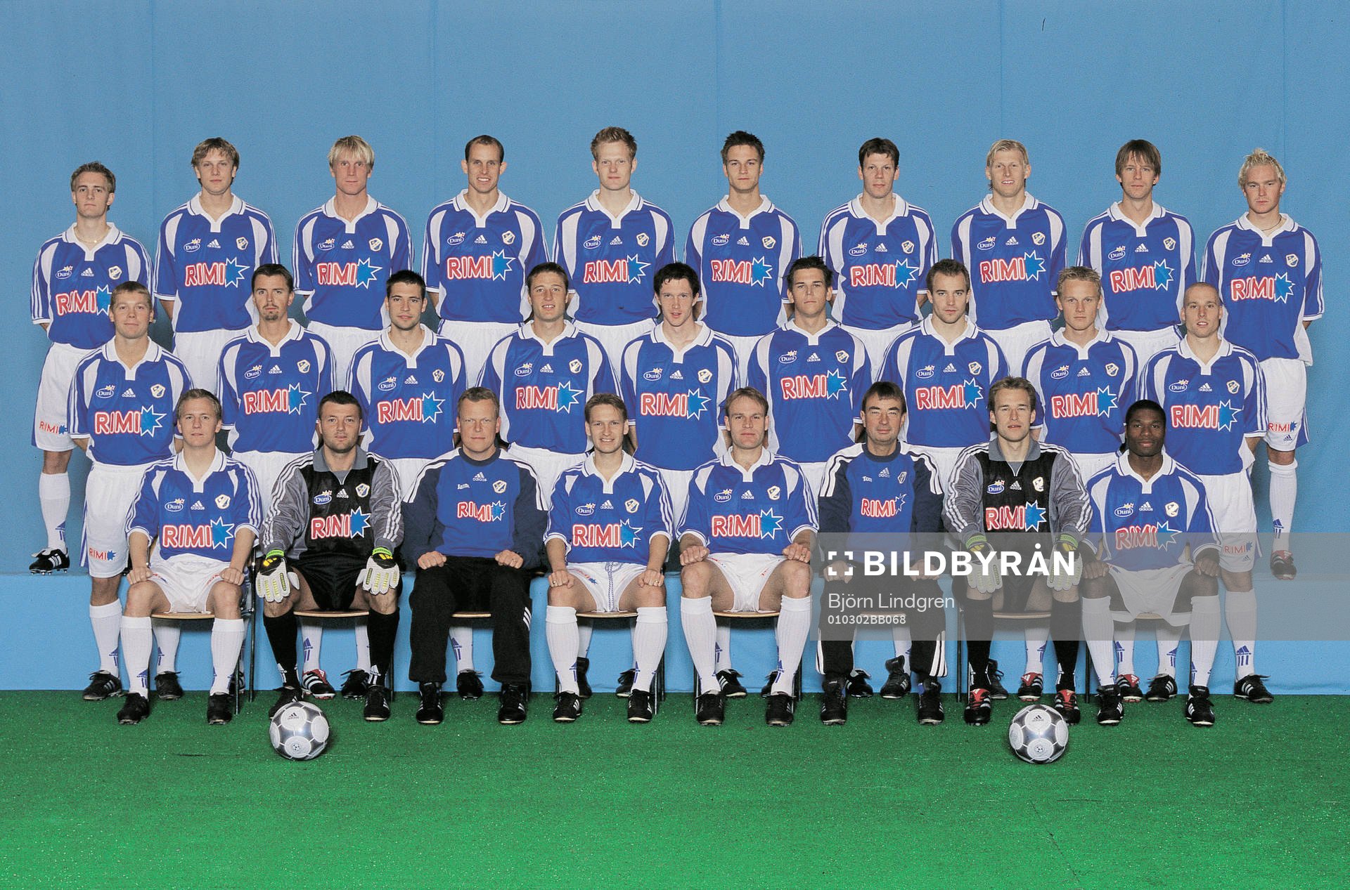 Fotboll, Allsvenskan, Lagbild Halmstad  (Halmstads BK)