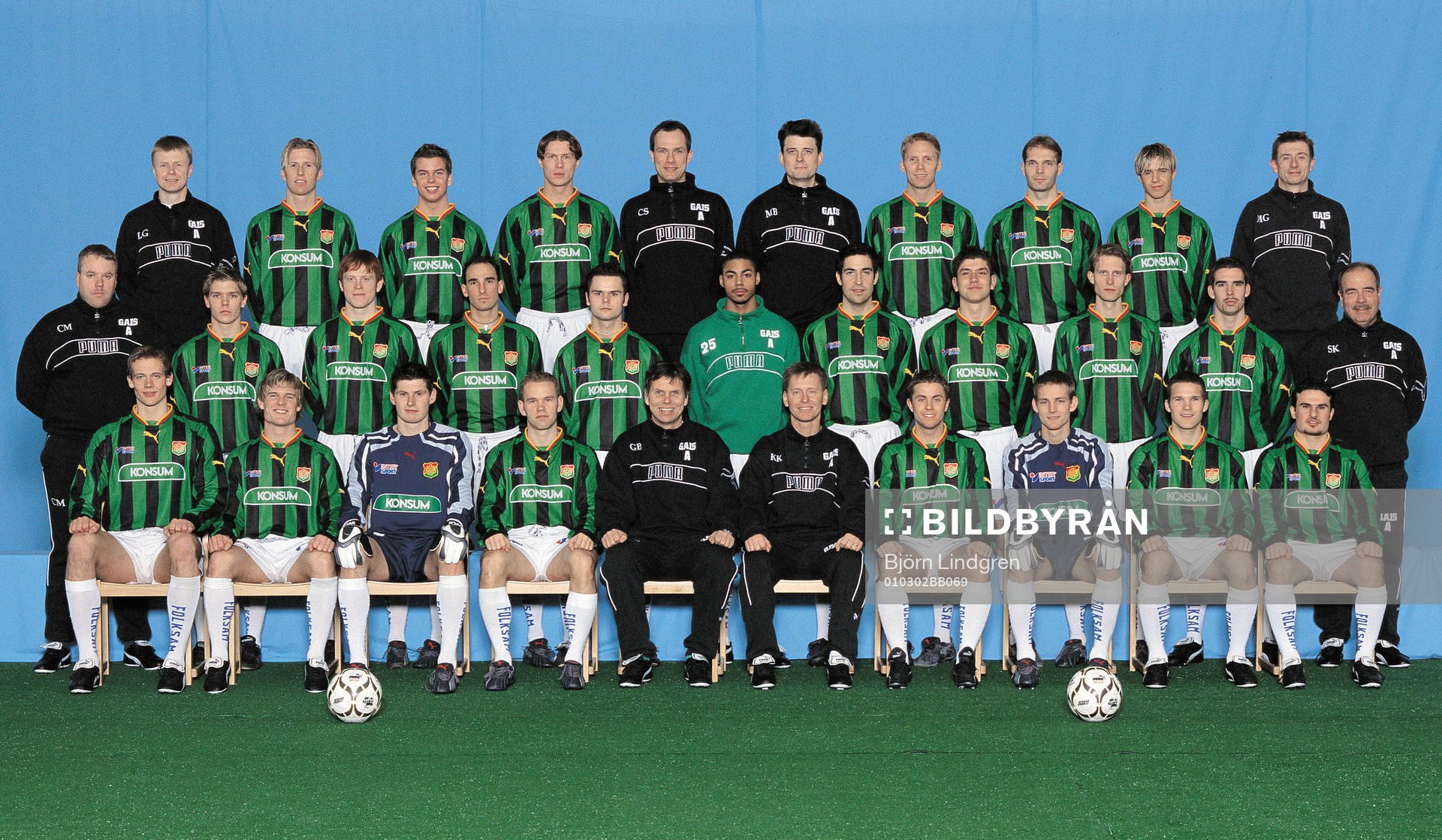 Fotboll, superettan, lagbild GAIS
