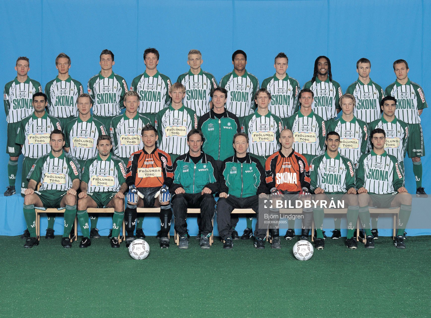 Fotboll, superettan, lagbild, Frölunda (Västra Frölunda