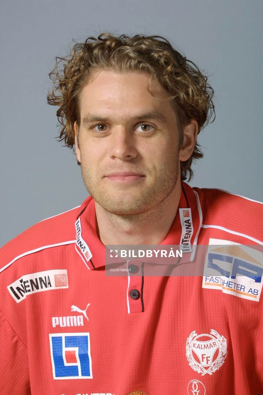Fotboll, Superettan, porträtt, Kalmar, Lasse Johansson