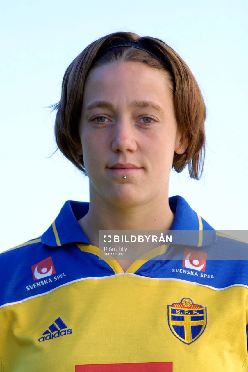 Fotboll, dam,  Therese Sjögran, Sverige