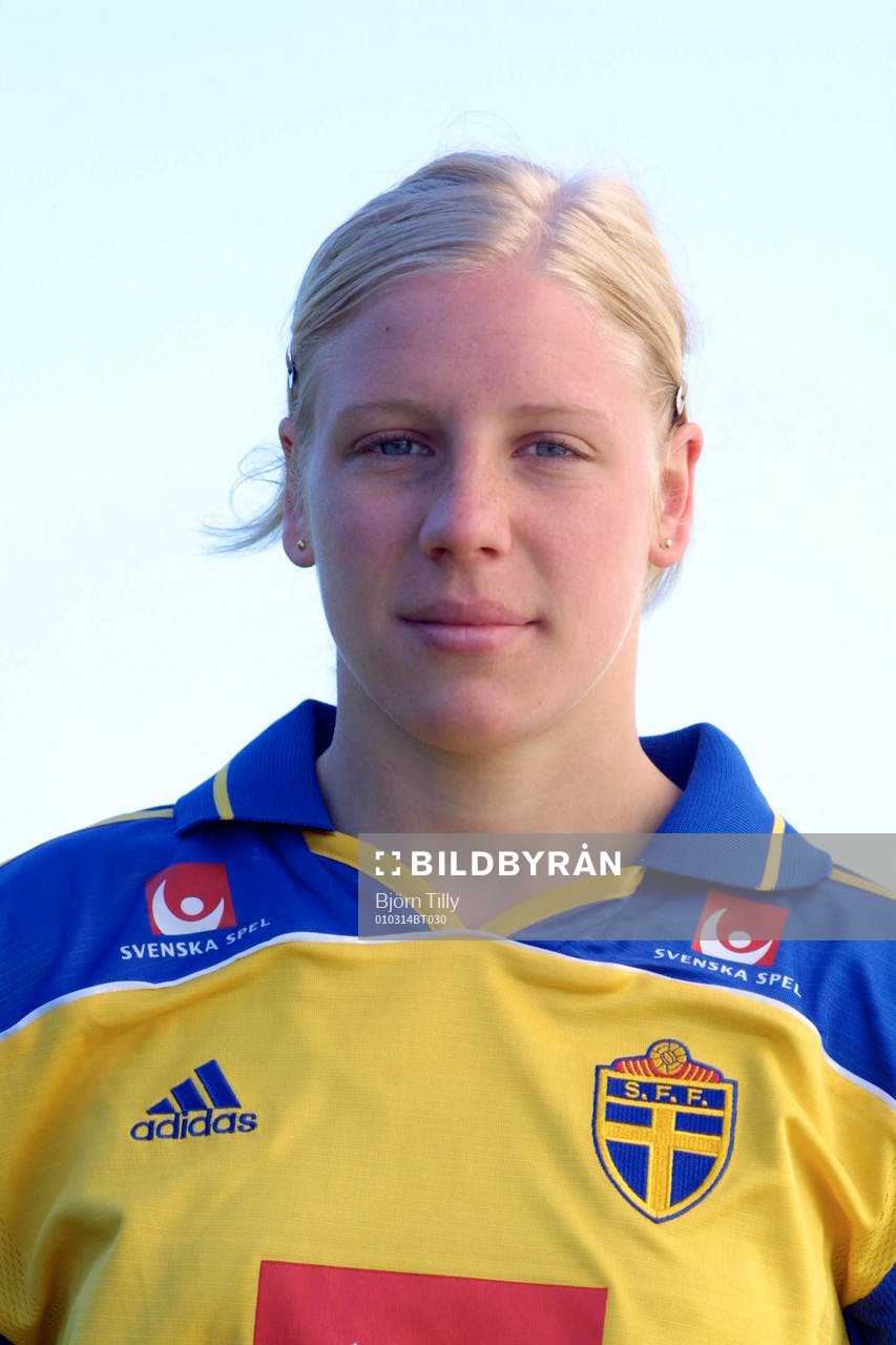 Fotboll, dam,  Carolin Hagberg, Sverige