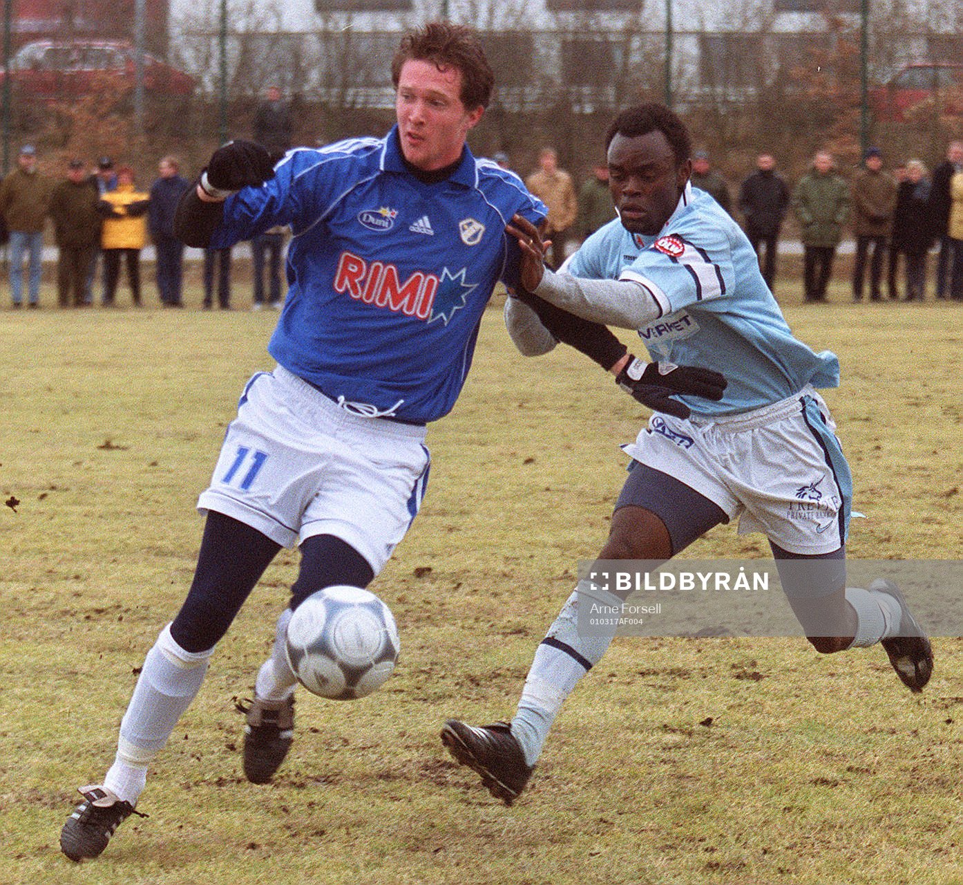 Mikael Nilsson, Halmstad och Joseph Elanga, Malmö FF
