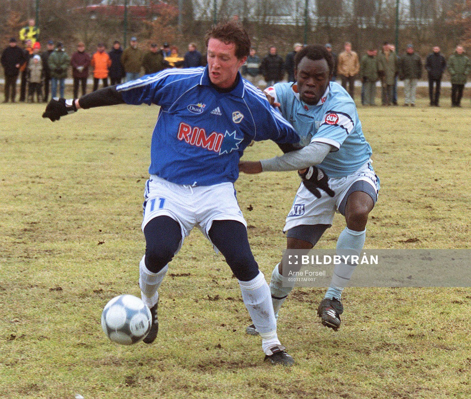 Mikael Nilsson, Halmstad och Joseph Elanga, Malmö FF