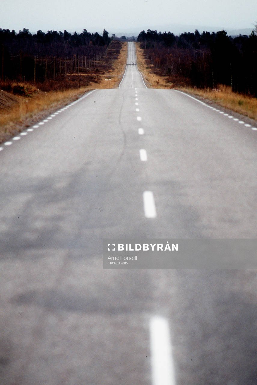 Fjällvärld, Lappland, väg