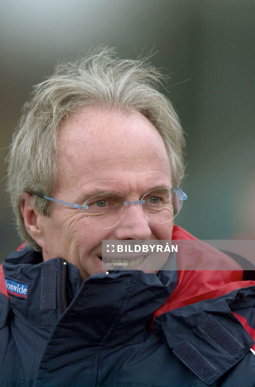  Englands förbundskapten Sven-Göran Eriksson (Svennis).