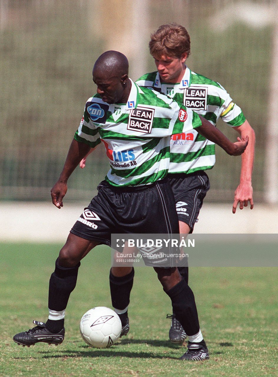 Västerås spelare Moses Ndugwa