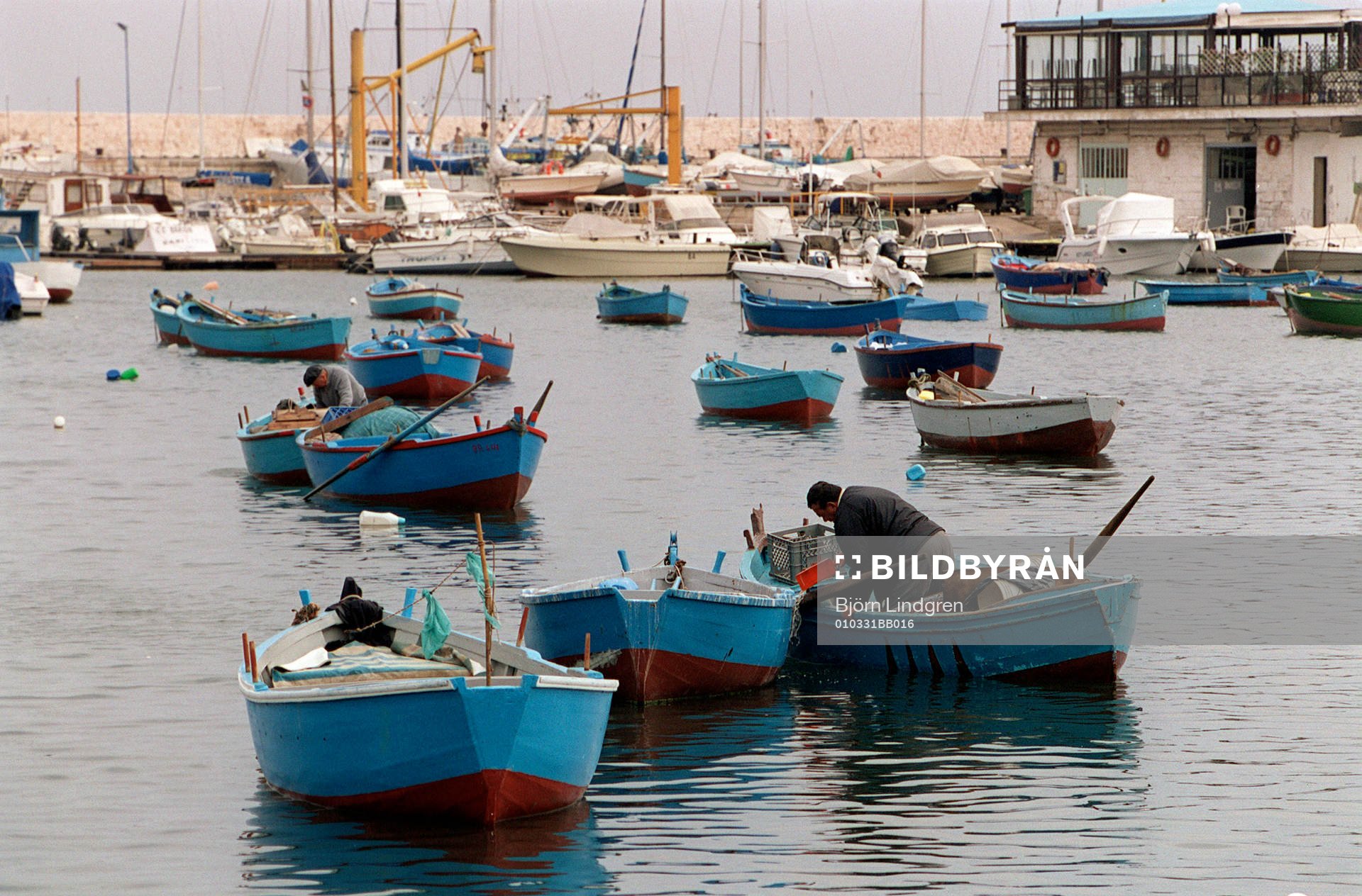 Italien, Bari, fiskare