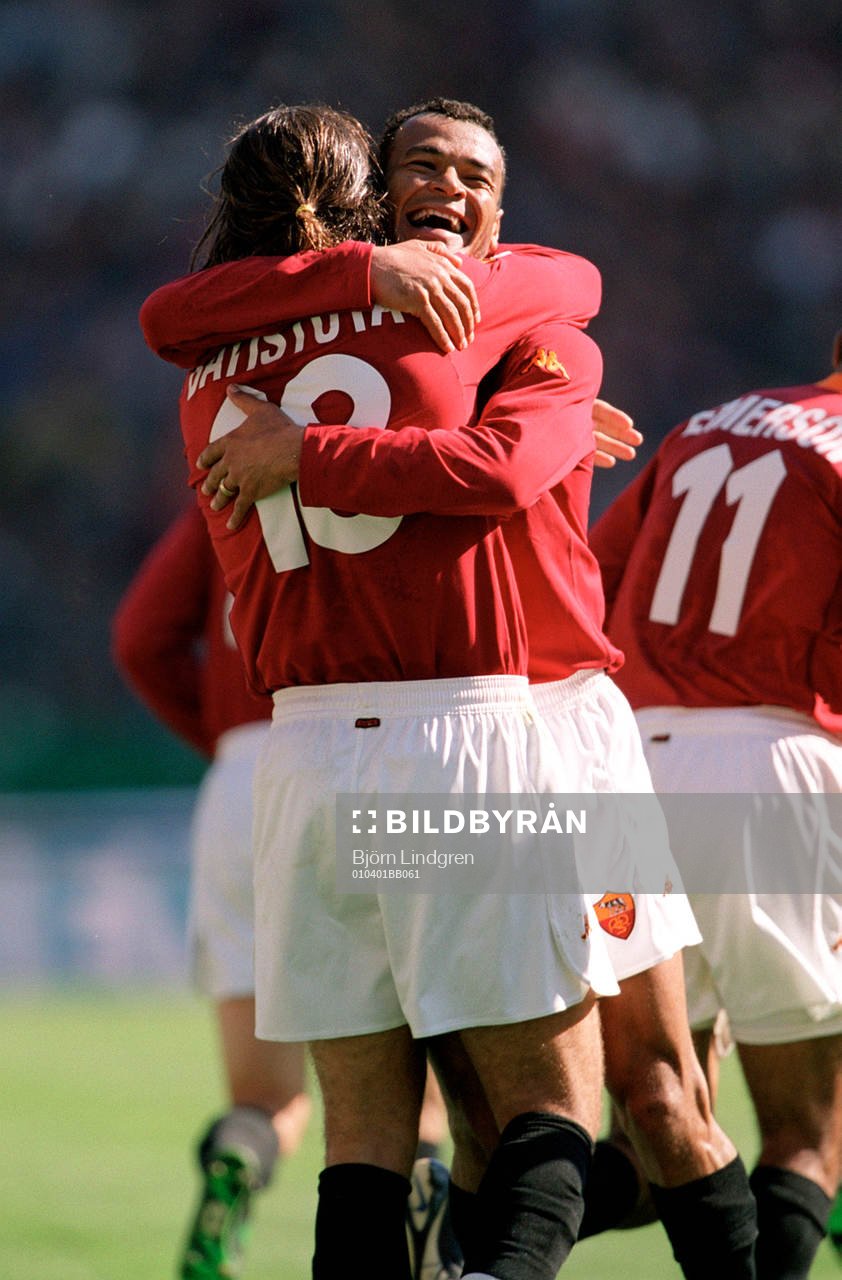 Fotboll, Italienska Serie A, jubel, Roma