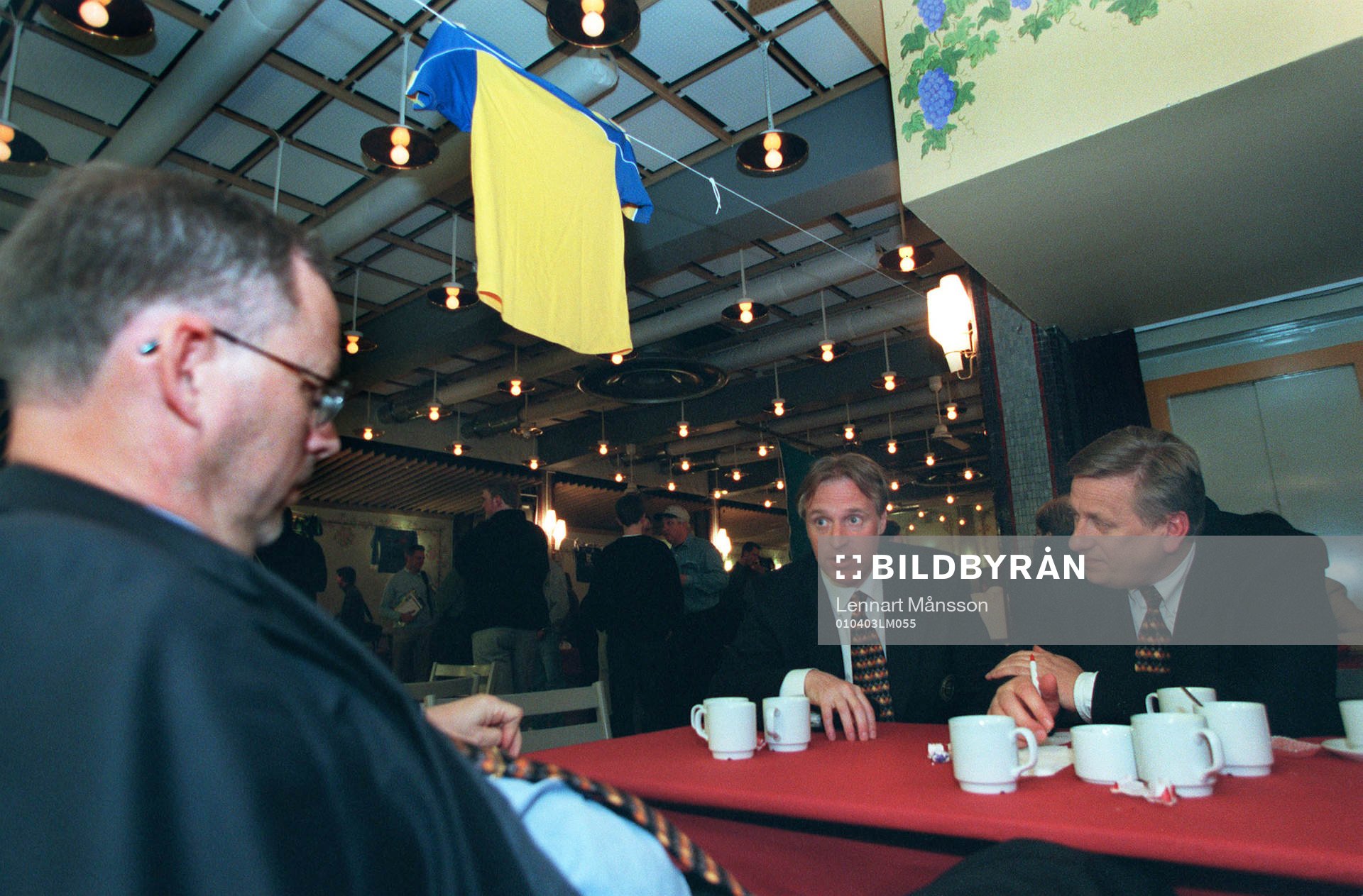 Upptaktsträff i Visby. Lars Lagerbäck, Mats Olsson och