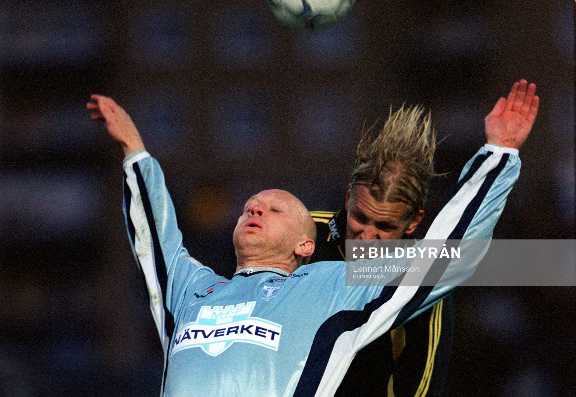 Peter Sörensen, Malmö FF och Martin Åslund, AIK