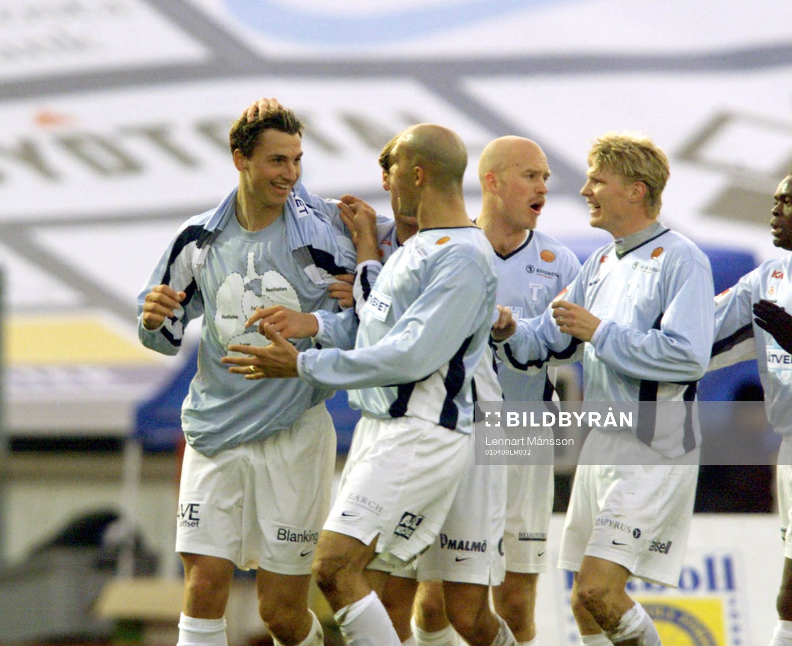 Fotboll,  Zlatan Ibrahimovic, Malmö FF (jubel)