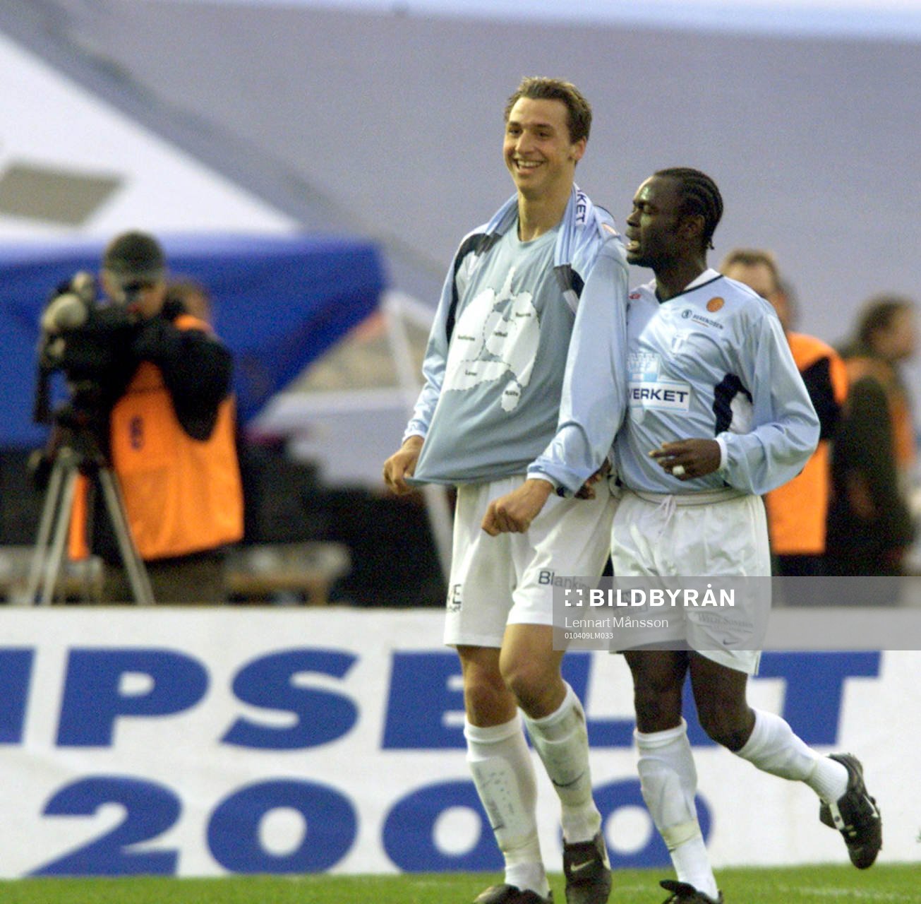Fotboll,  Zlatan Ibrahimovic, Malmö FF (jubel)