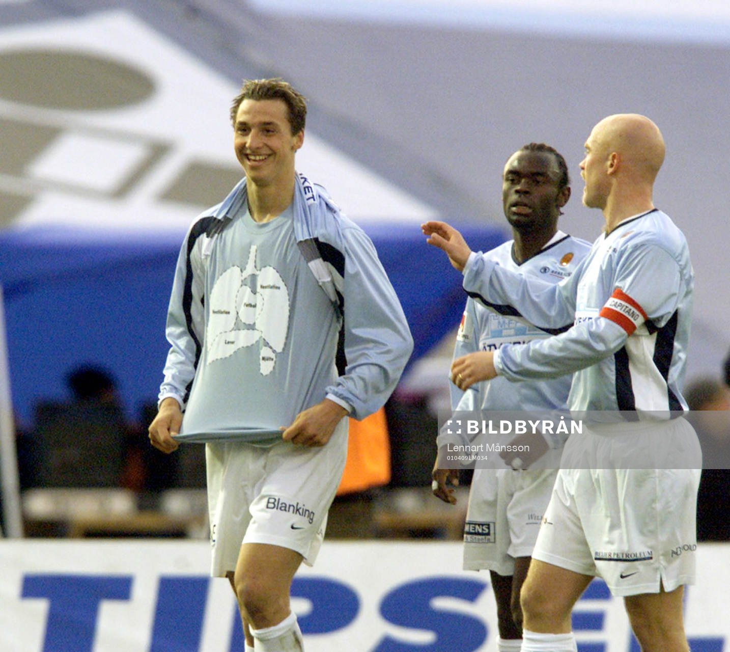 Fotboll,  Zlatan Ibrahimovic, Malmö FF (jubel)