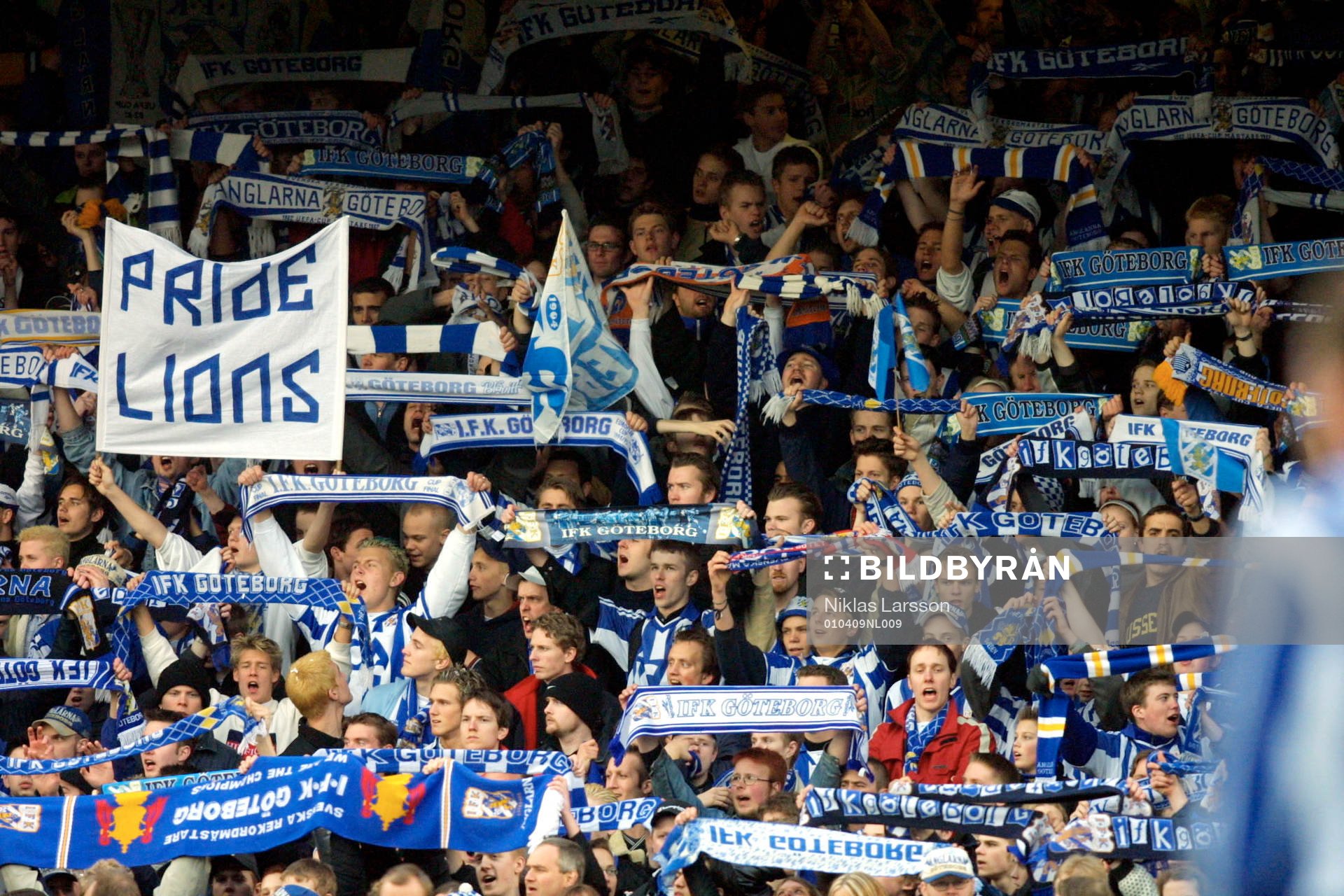 Göteborgsklacken trivdes idag. 11 500 på läktarna