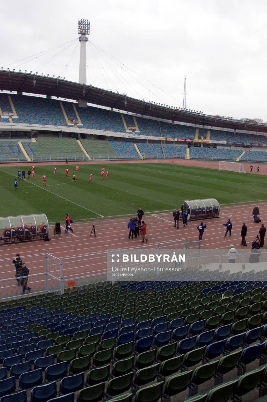 Djurgården - Göteborg, Nya Ullevi, tomma läktare