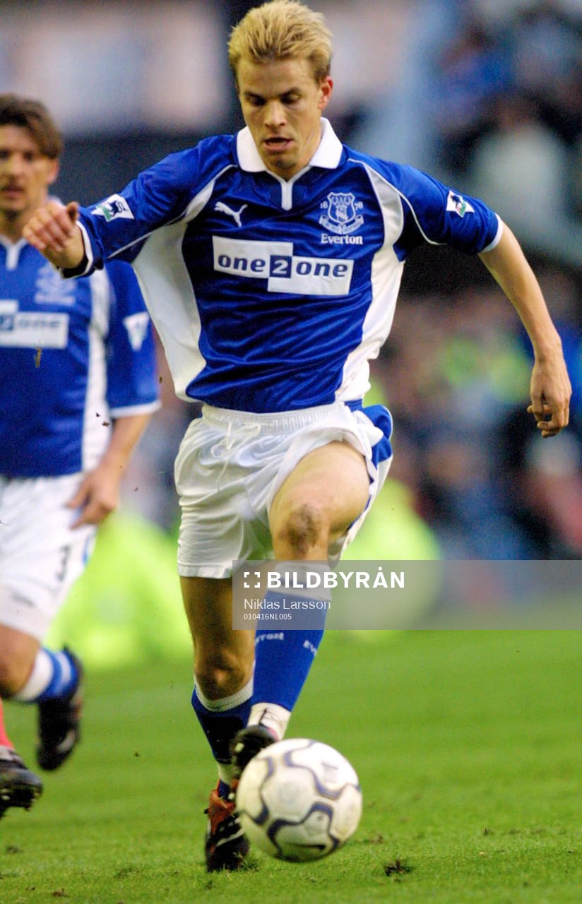 Fotboll, Premier League, Niclas Alexandersson, Everton