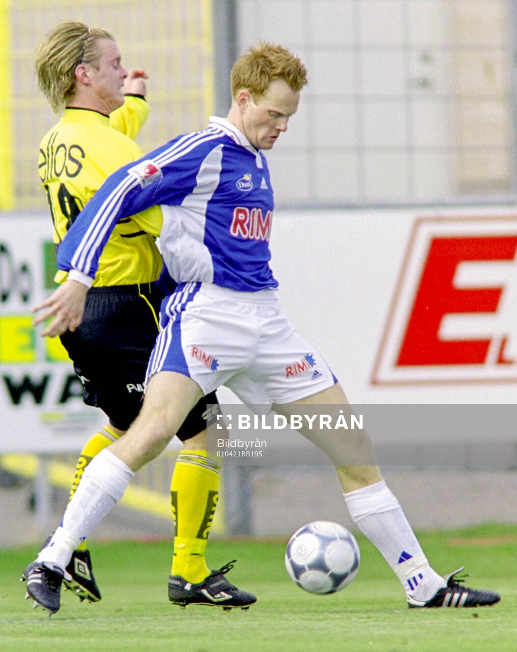 Halmstads Michael Svensson mot Elfsborgs Fredrik Berglund