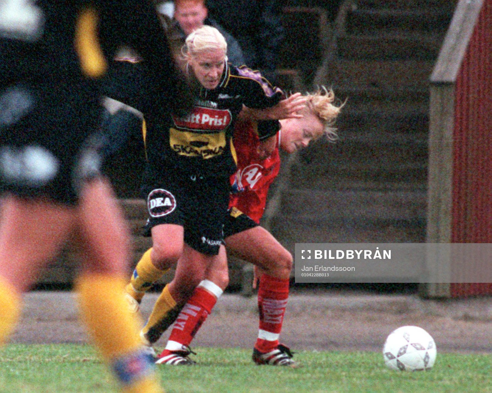 De båda målskyttarna, Lena Lindström, Bälinge och Maria