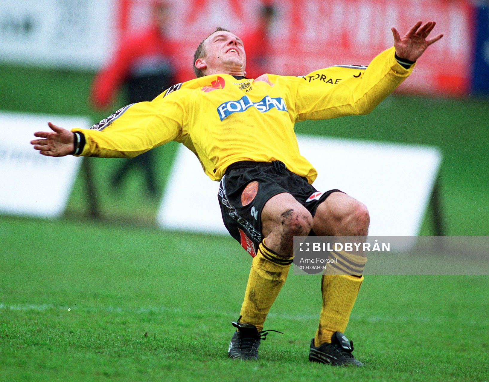 Mjällby - Assyriska. Håkan Bengtsson (jubel)