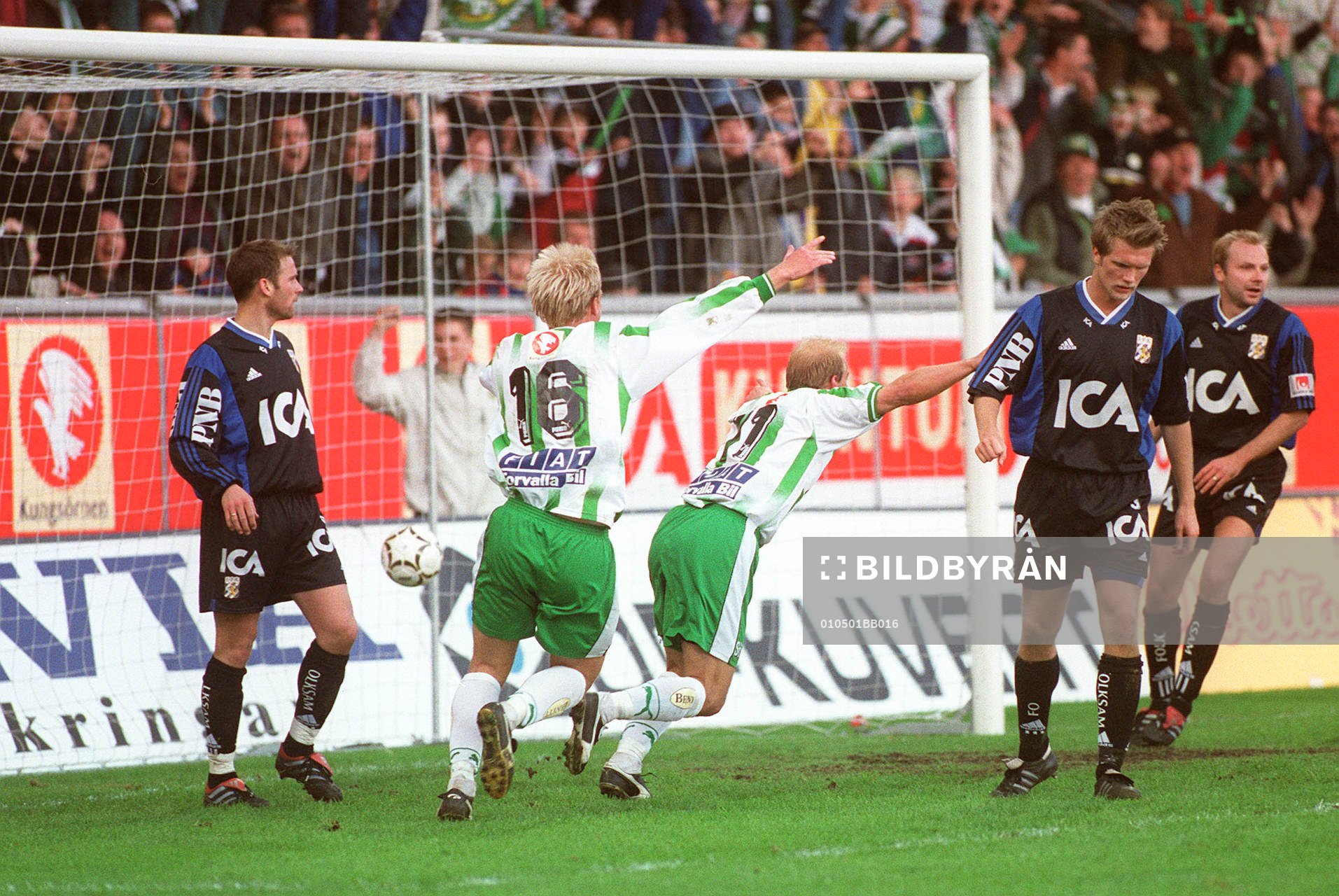 Andreas Hermansson och Mikael Andersson, Hammarby jublar