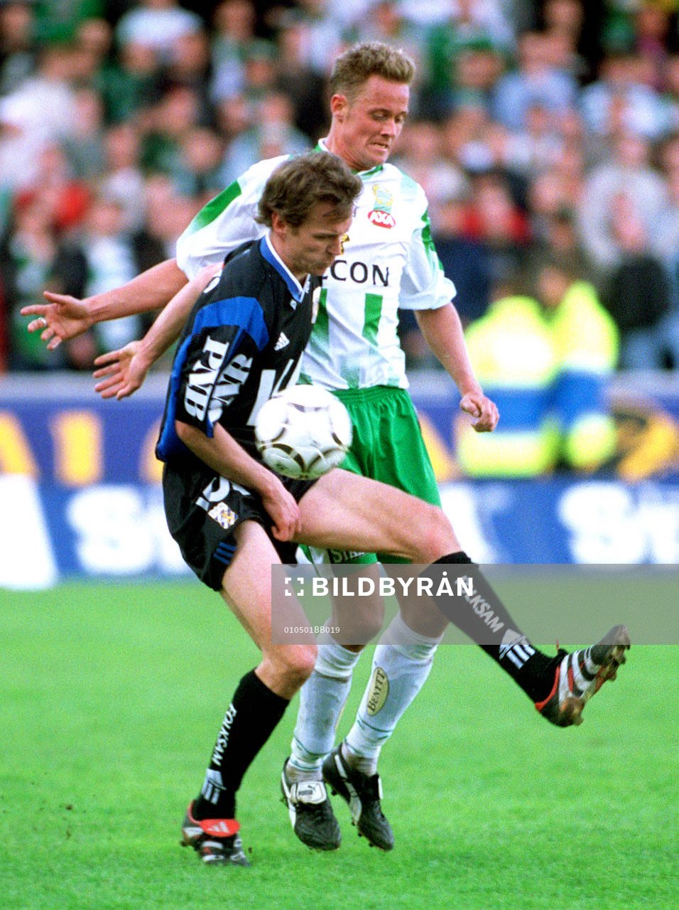 Peter Markstedt, Hammarby, mot Göteborgs Magnus Erlingmark
