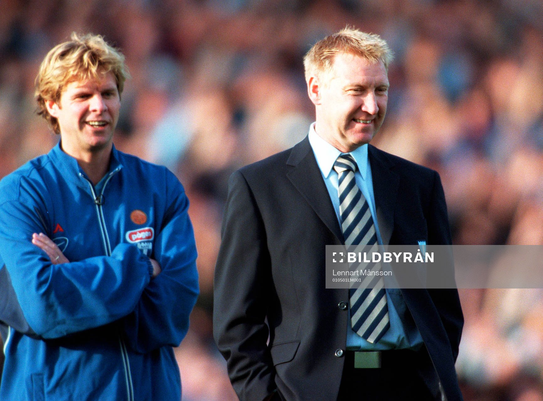  Jan-Olov Kinnvall och Michael Anderssson, tränare, Malmö FF.
© Bildbyrån - 60602