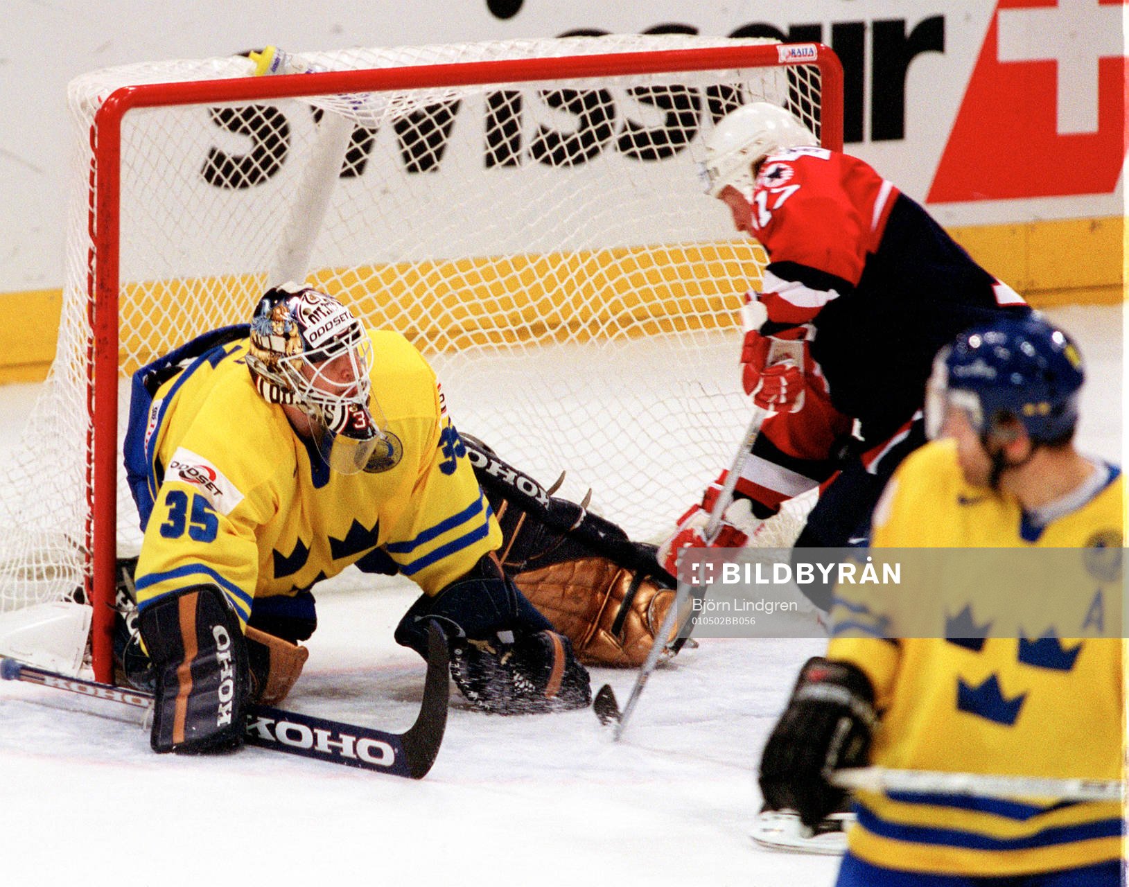 Tommy Salo, Sverige, och Doug Brown, USA