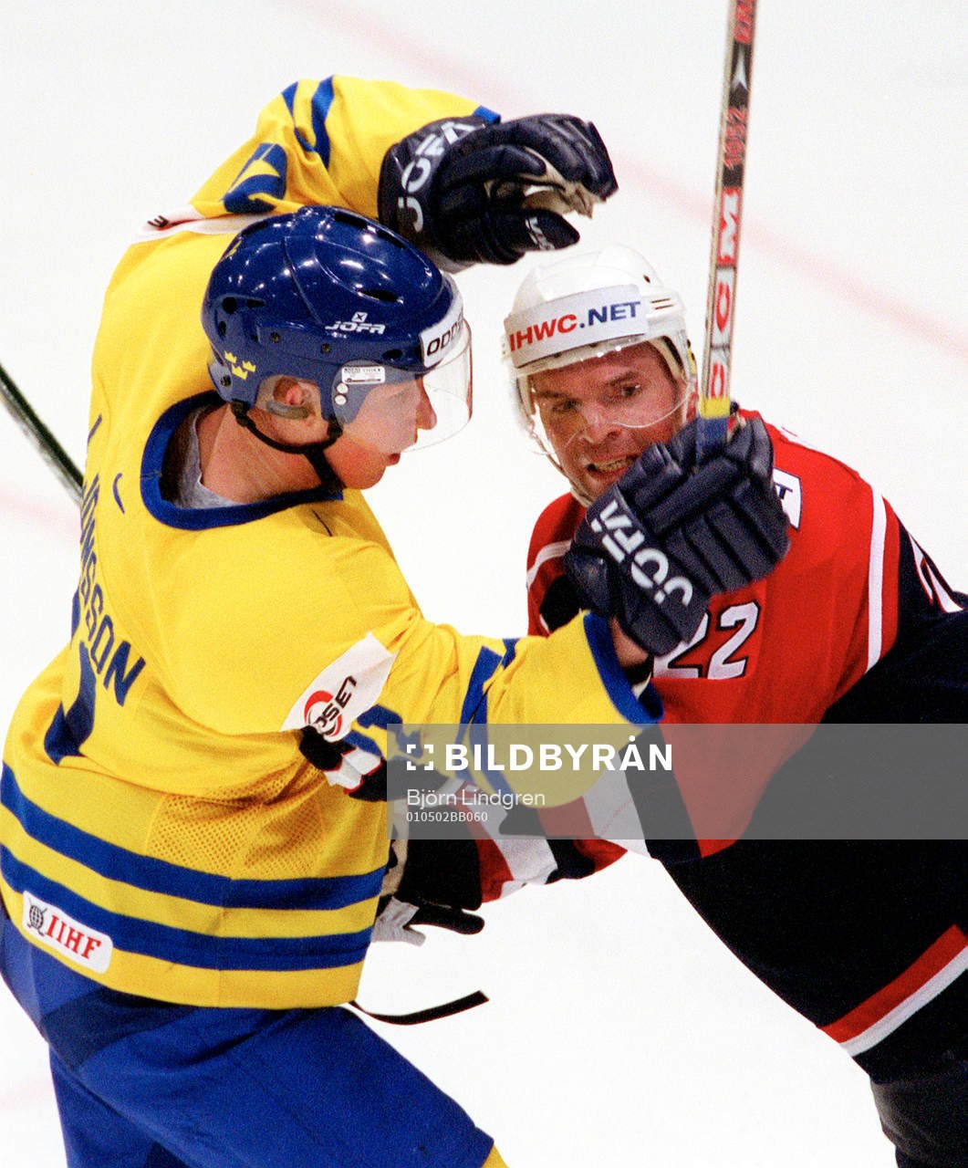 Jörgen Jonsson, Sverige, och Eric Weinrich, USA