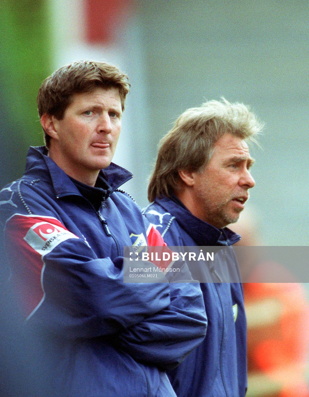 Patrik Johansson och Tommy Hansson, tränare, IFK Malmö