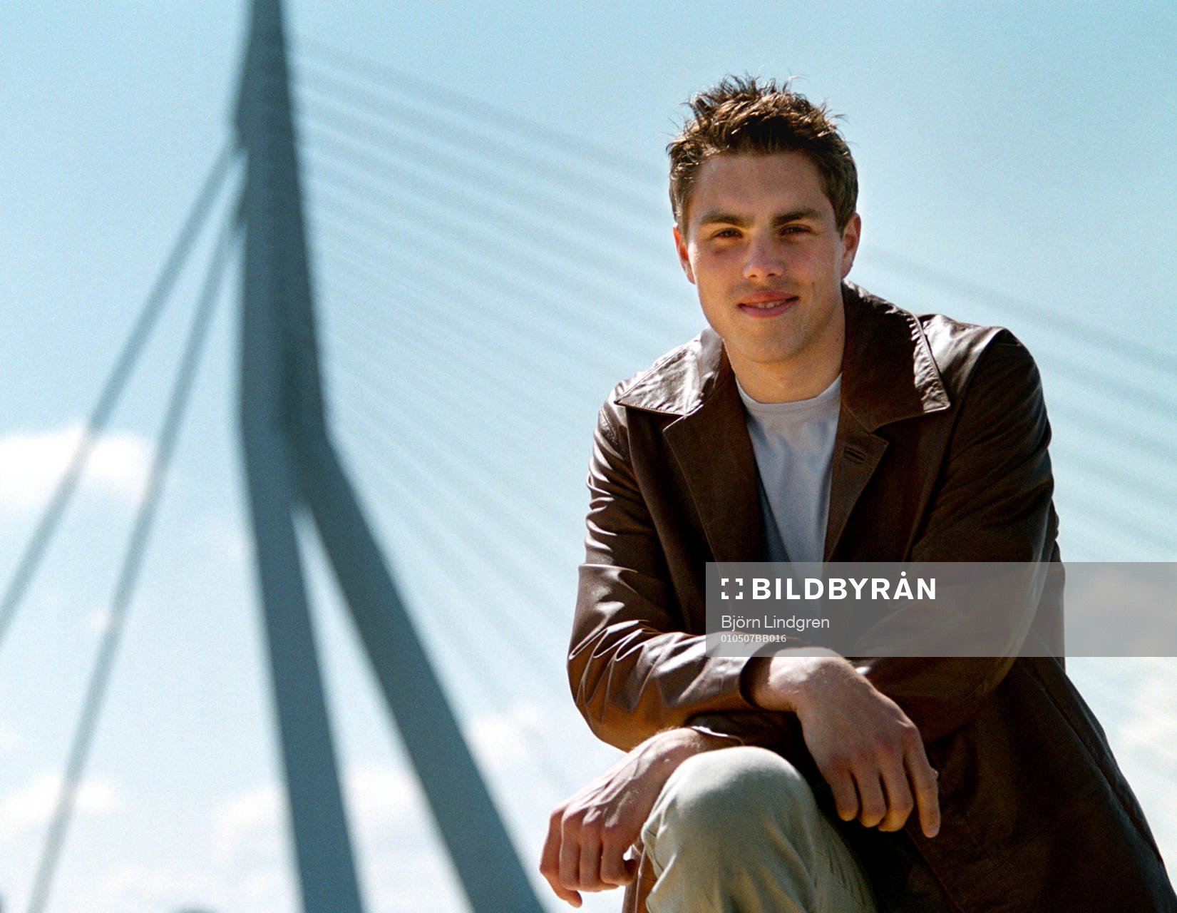 Fotboll, Johan Elmander, Feyenoord, vid bro i Rotterdam