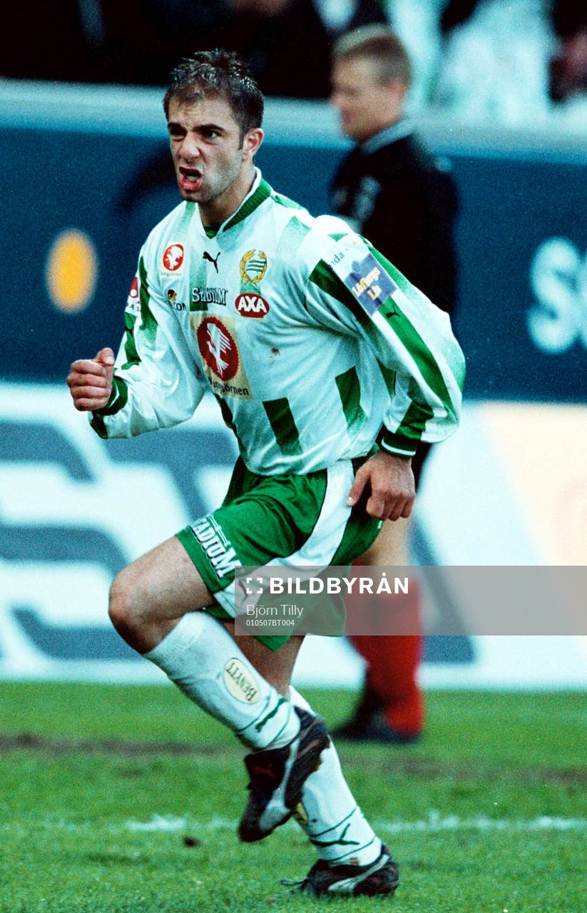 Fotboll, Allsvenskan, Kennedy Bakircioglü, Hammarby (jubel)