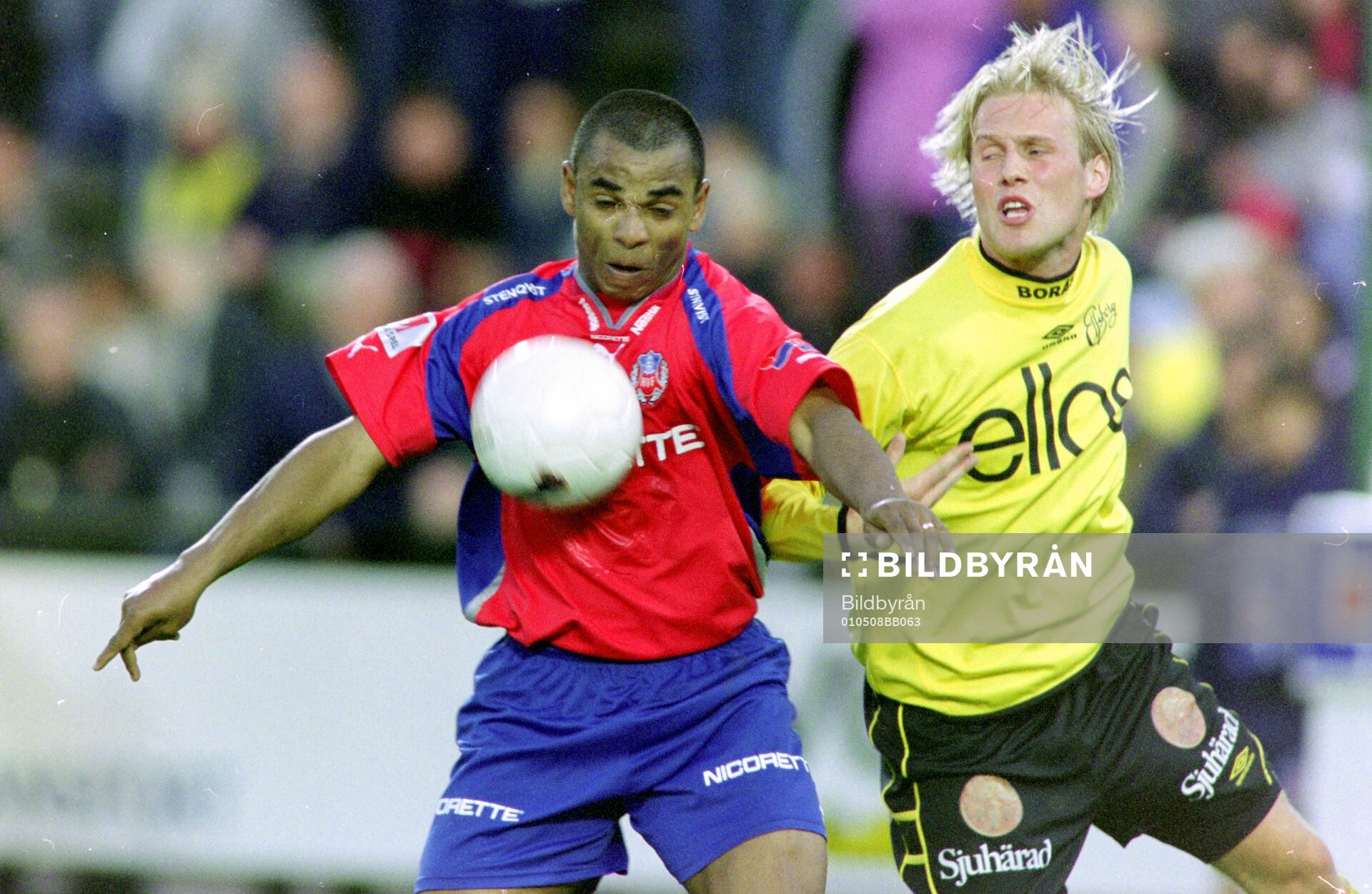 Helsingborgs Alvaro Santos mot Elfsborgs Johan Sjöberg