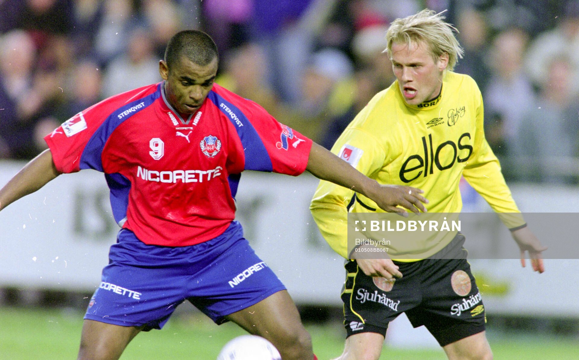 Helsingborgs Alvaro Santos mot Elfsborgs Johan Sjöberg