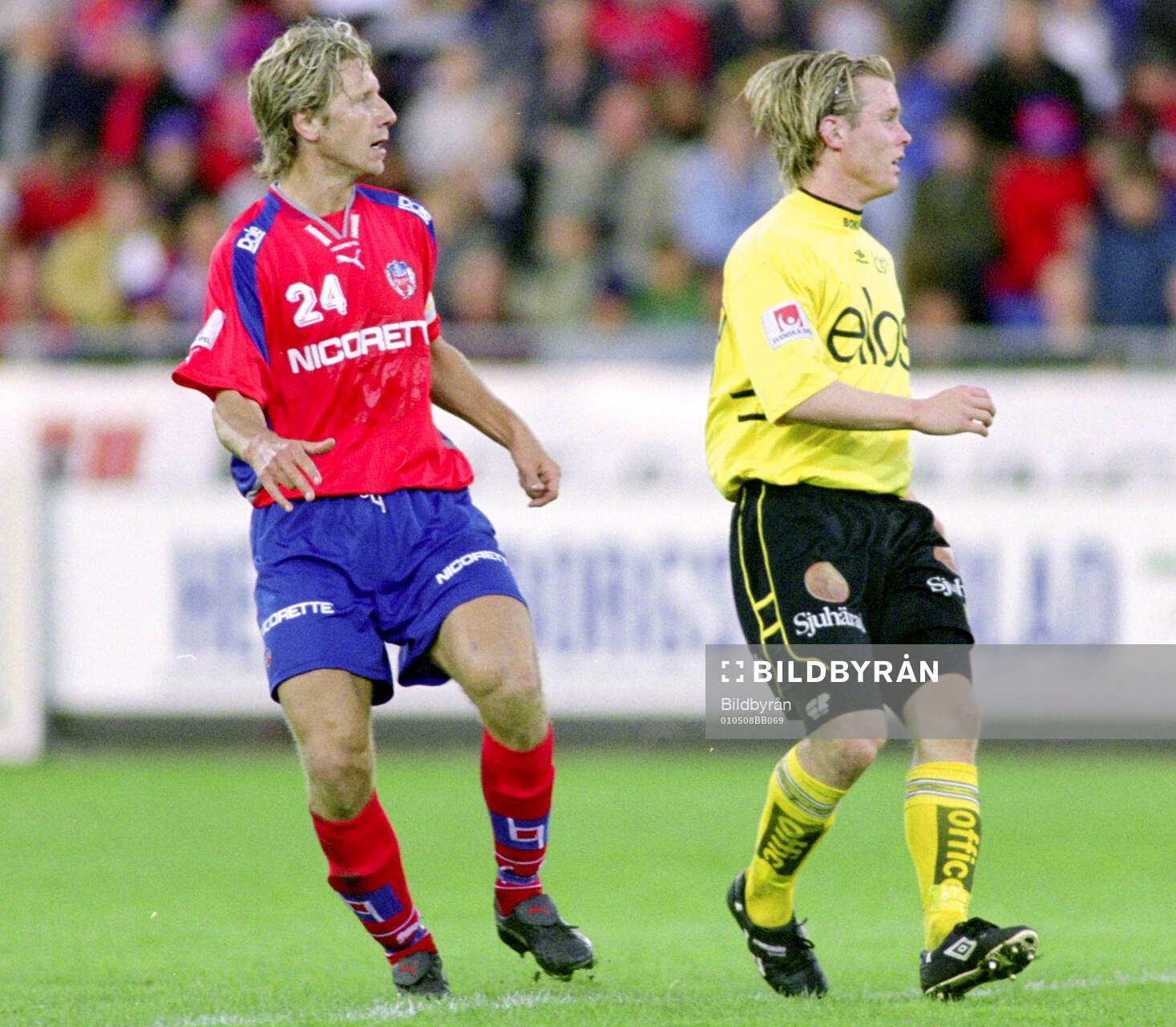 Helsingborgs Jesper Jansson mot Elfsborgs Fredrik Berglund