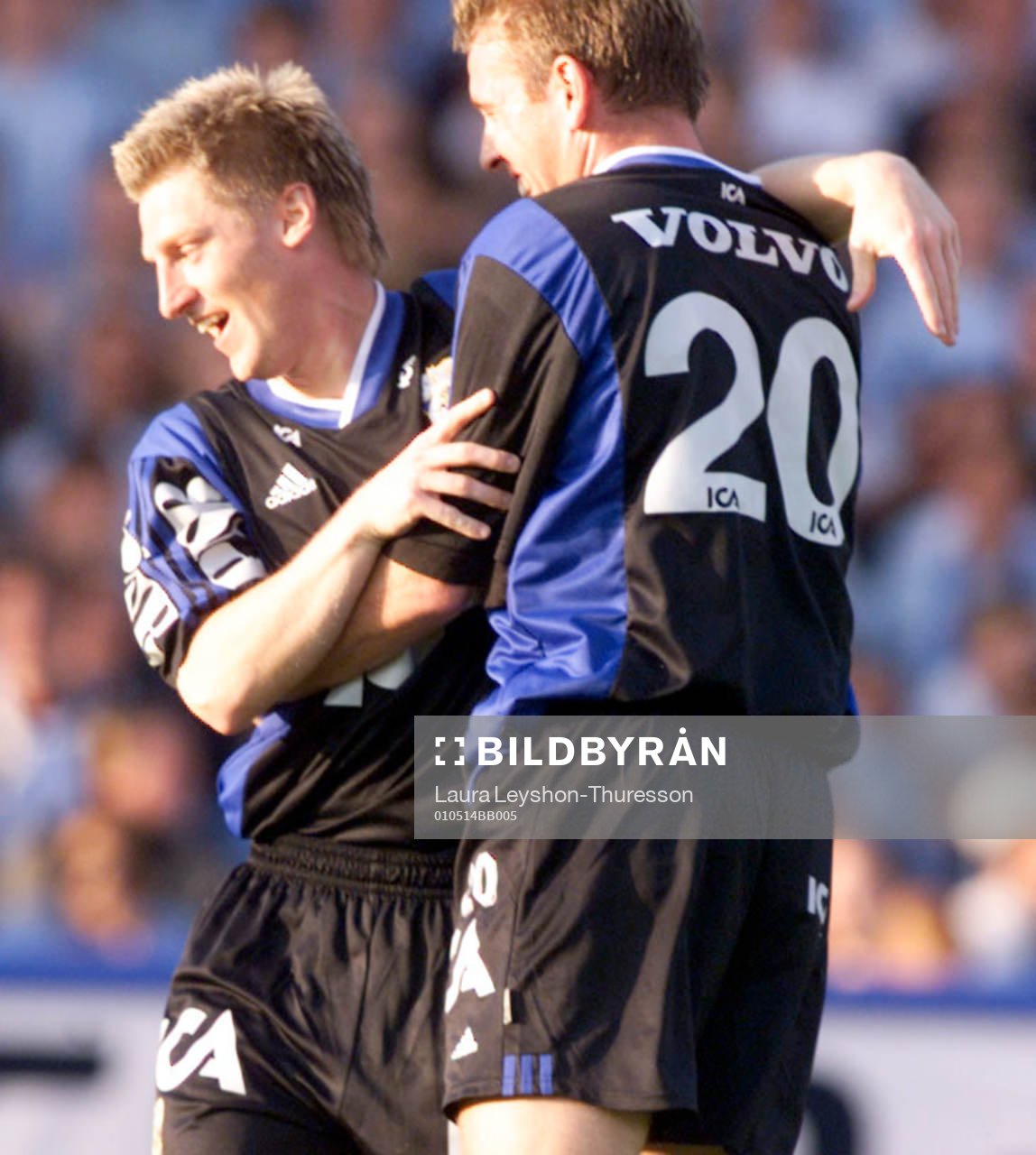 Tomas Rosenkvist och Jimmy Svensson, Göteborg jublar