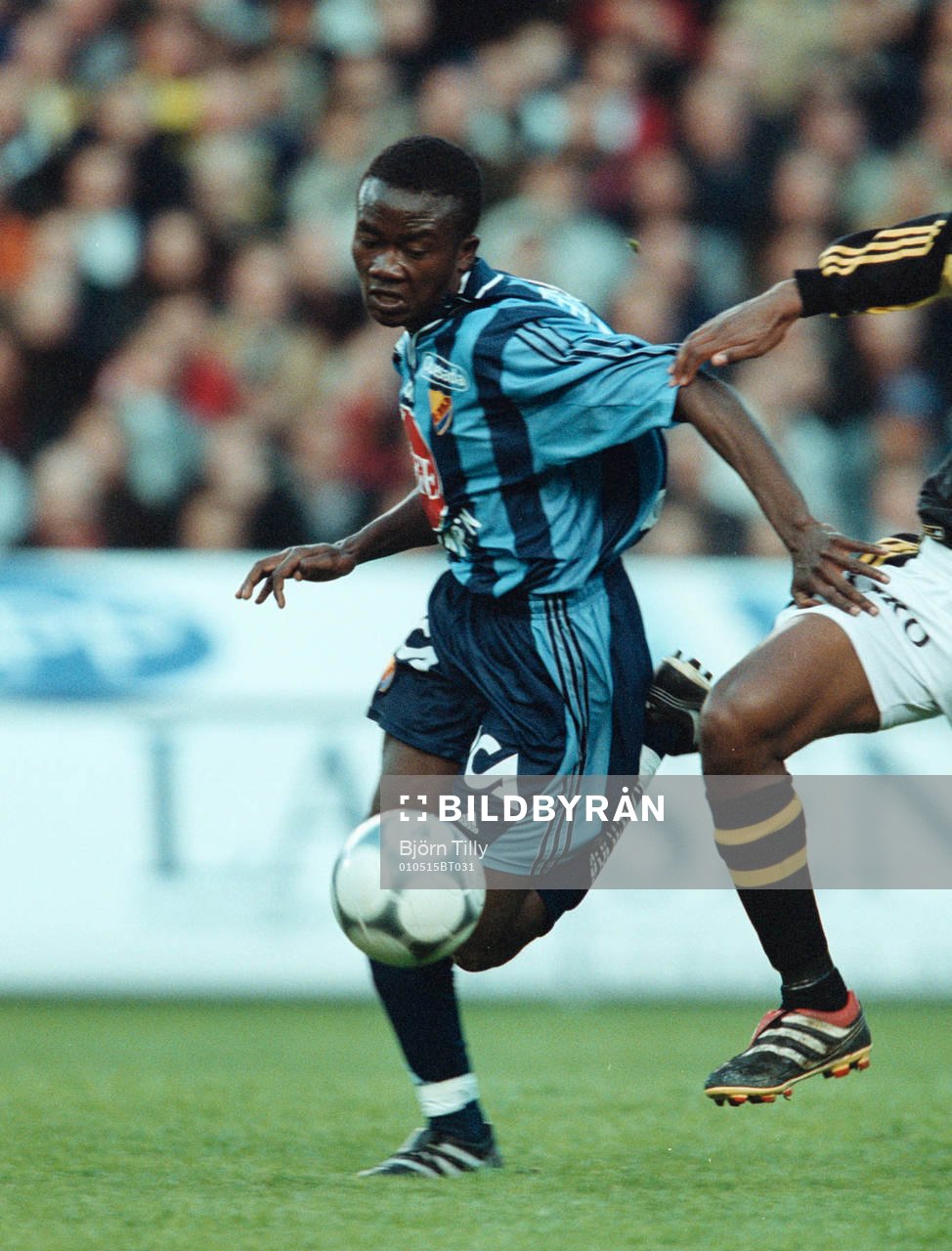 fotboll Allsvenskan AIK - Djurgården . Jones Kusi-Asare,