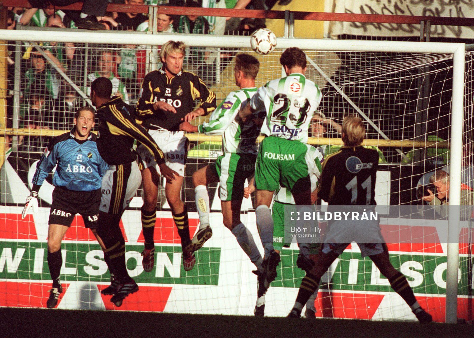 Fotboll, Allsvenskan, Hammarby - AIK. Nickduell framför