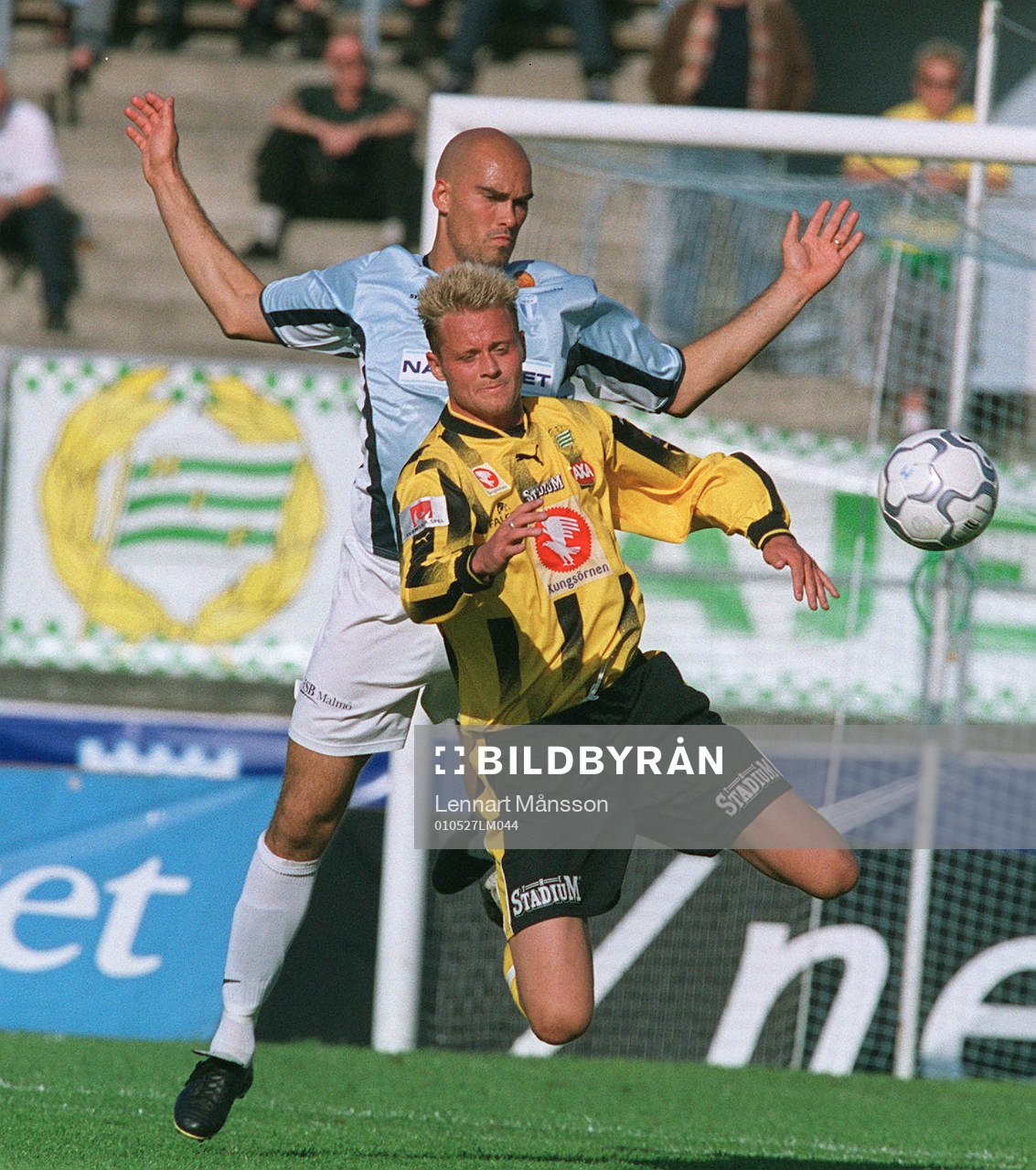 Fotboll, Malmö FF - Hammarby, Daniel Majstorovic trycker