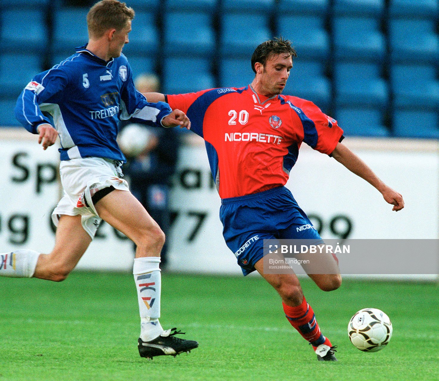  Peter Abelsson, Trelleborg och Rade Prica, Helsingborg