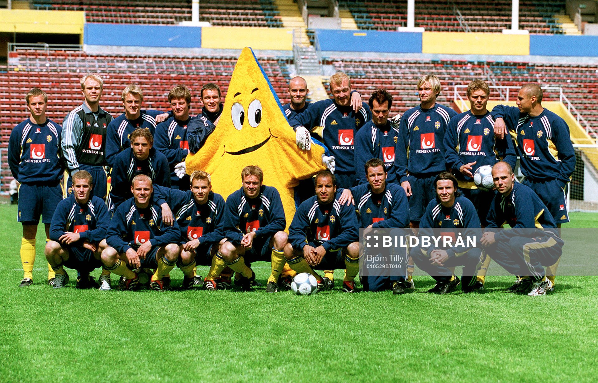 Fotboll, Sverige, Maskot, lagbild