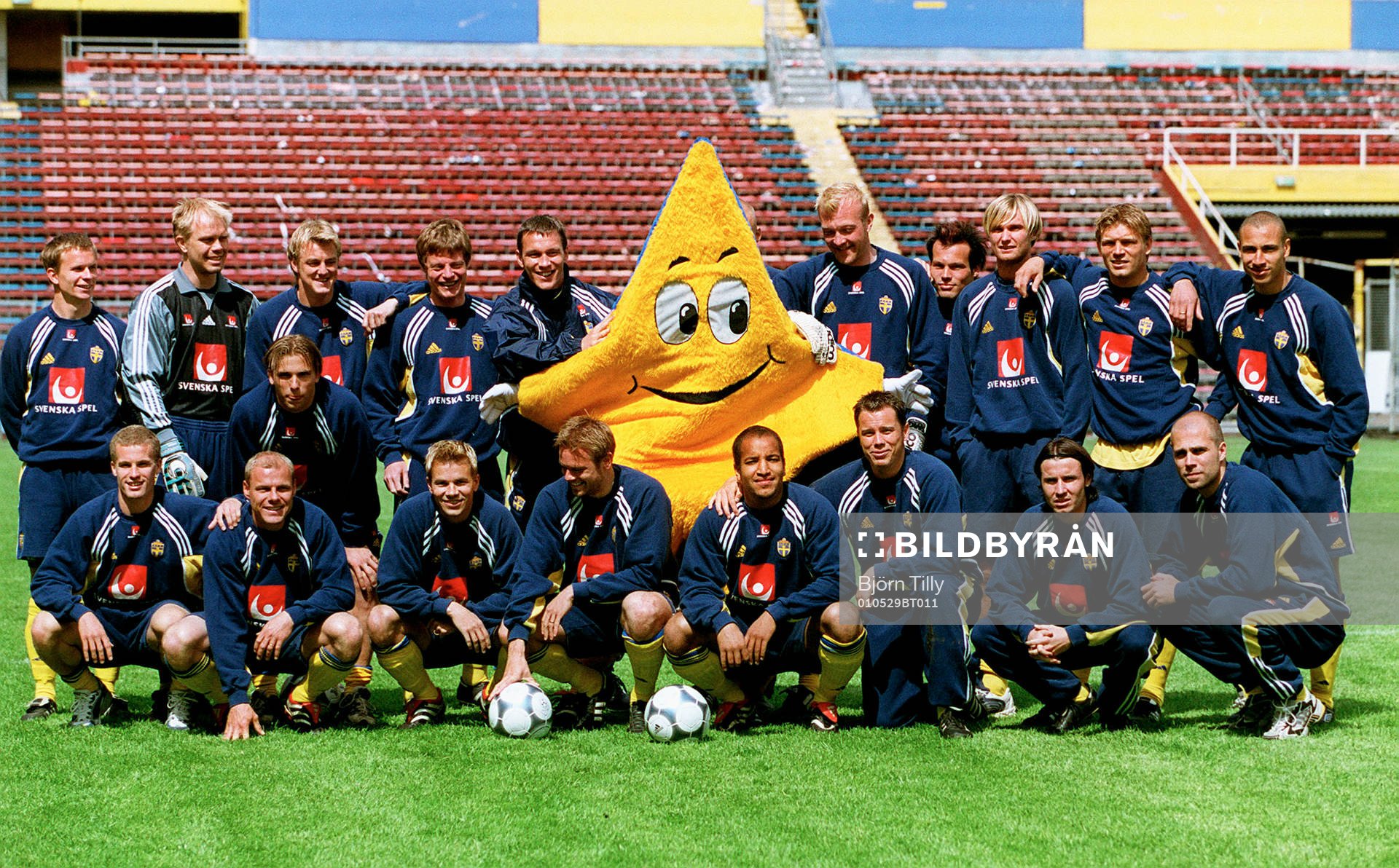 Fotboll, Sverige, Maskot, lagbild