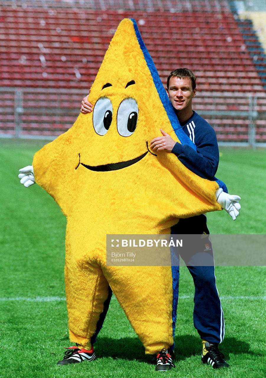 Fotboll, Sverige, Maskot, Patrik  Bjärred Andersson.