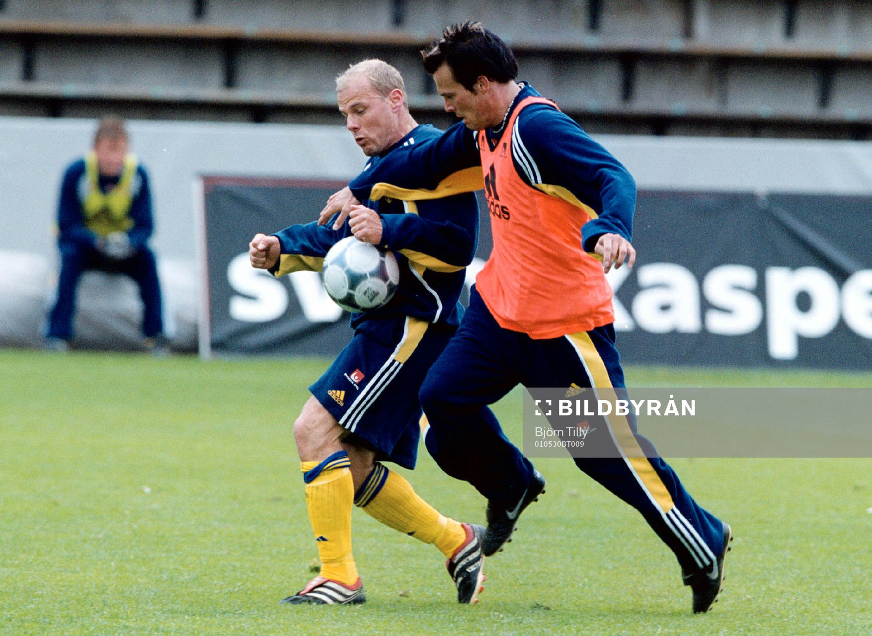 fotboll, Sverige, Magnus Svensson och Fredrik Ljungberg